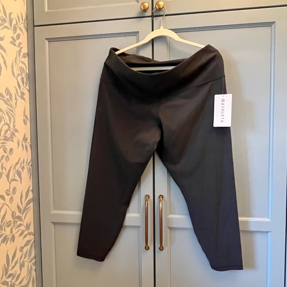 Athleta Ultra High Rise Elation 7/8 Tights Leggings in Charcoal Gray size 2X